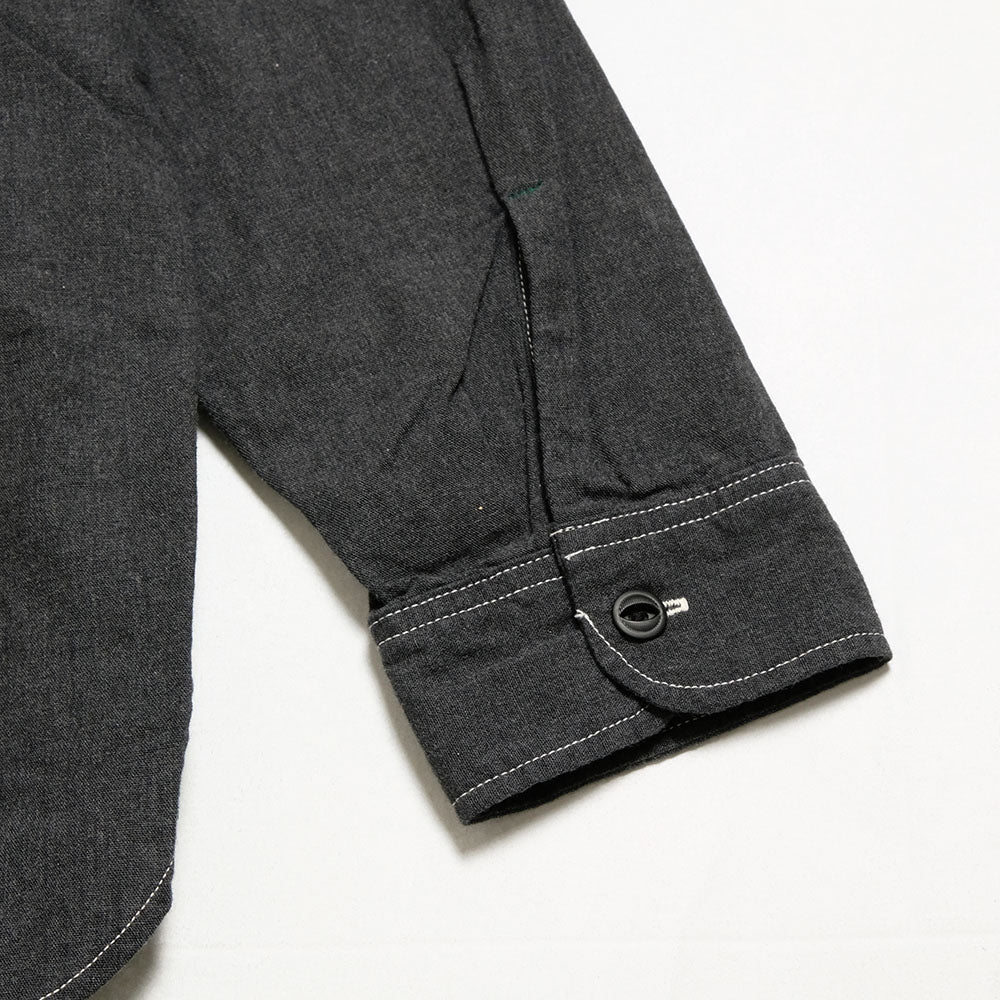 BURGUS PLUS - Beta Chambray Work Shirt - Heather Gray - HBP-300CHB