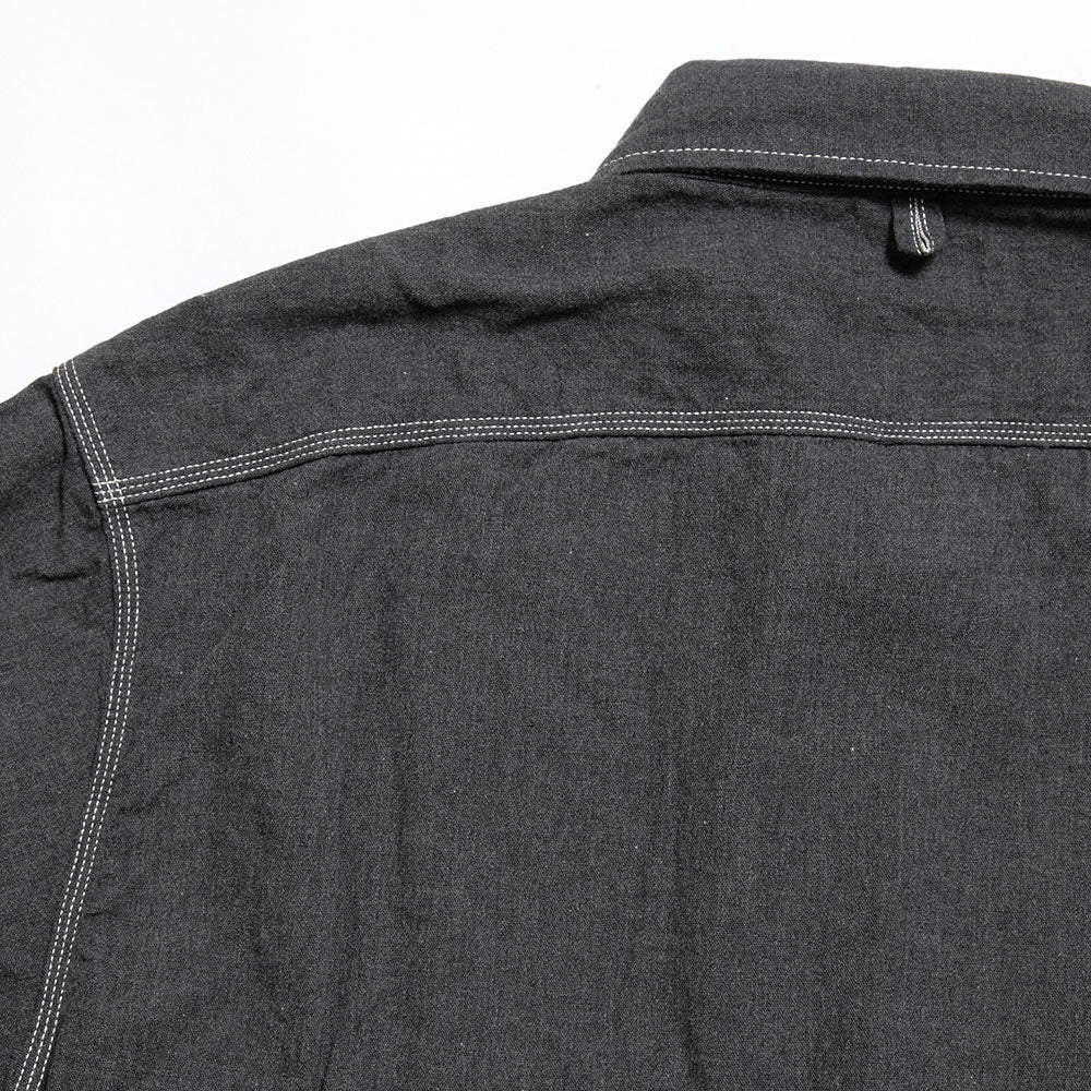 BURGUS PLUS - Beta Chambray Work Shirt - Heather Gray - HBP-300CHB