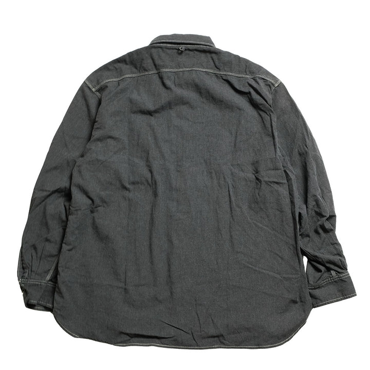 BURGUS PLUS - Beta Chambray Work Shirt Wide Silhouette - Heather Gray - HBP-300CHBWD