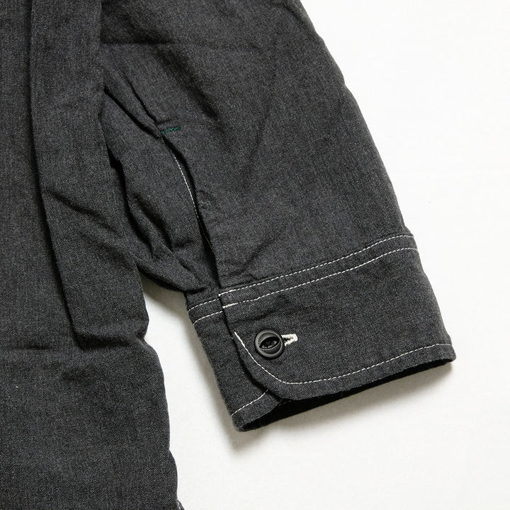 BURGUS PLUS - Beta Chambray Work Shirt Wide Silhouette - Heather Gray - HBP-300CHBWD