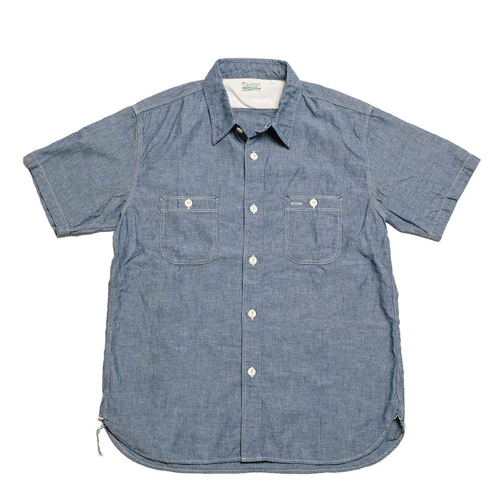 Burgus Plus - S/S Chambray Work Shirt - HBP-300CHS