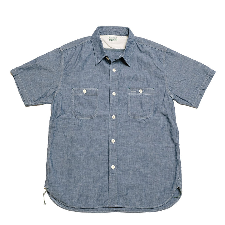 Burgus Plus - S/S Chambray Work Shirt - HBP-300CHS