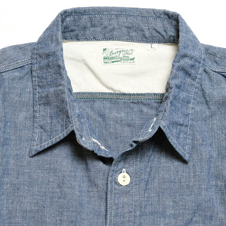 Burgus Plus - S/S Chambray Work Shirt - HBP-300CHS