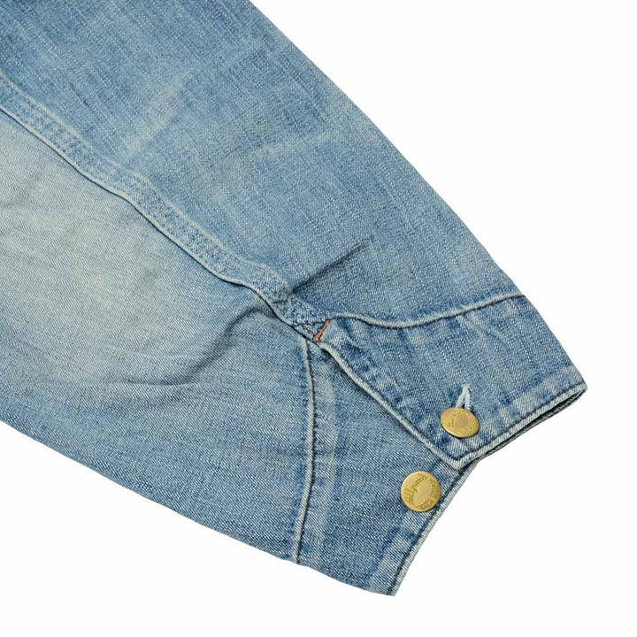 HOLLYWOOD RANCH MARKET - Light Denim Vintage Wash Short Coverall - 1017906