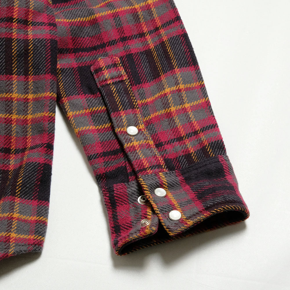 IRON HEART - UHF WESTERN SHIRT - PINK LINE CHECK - IHSH-403