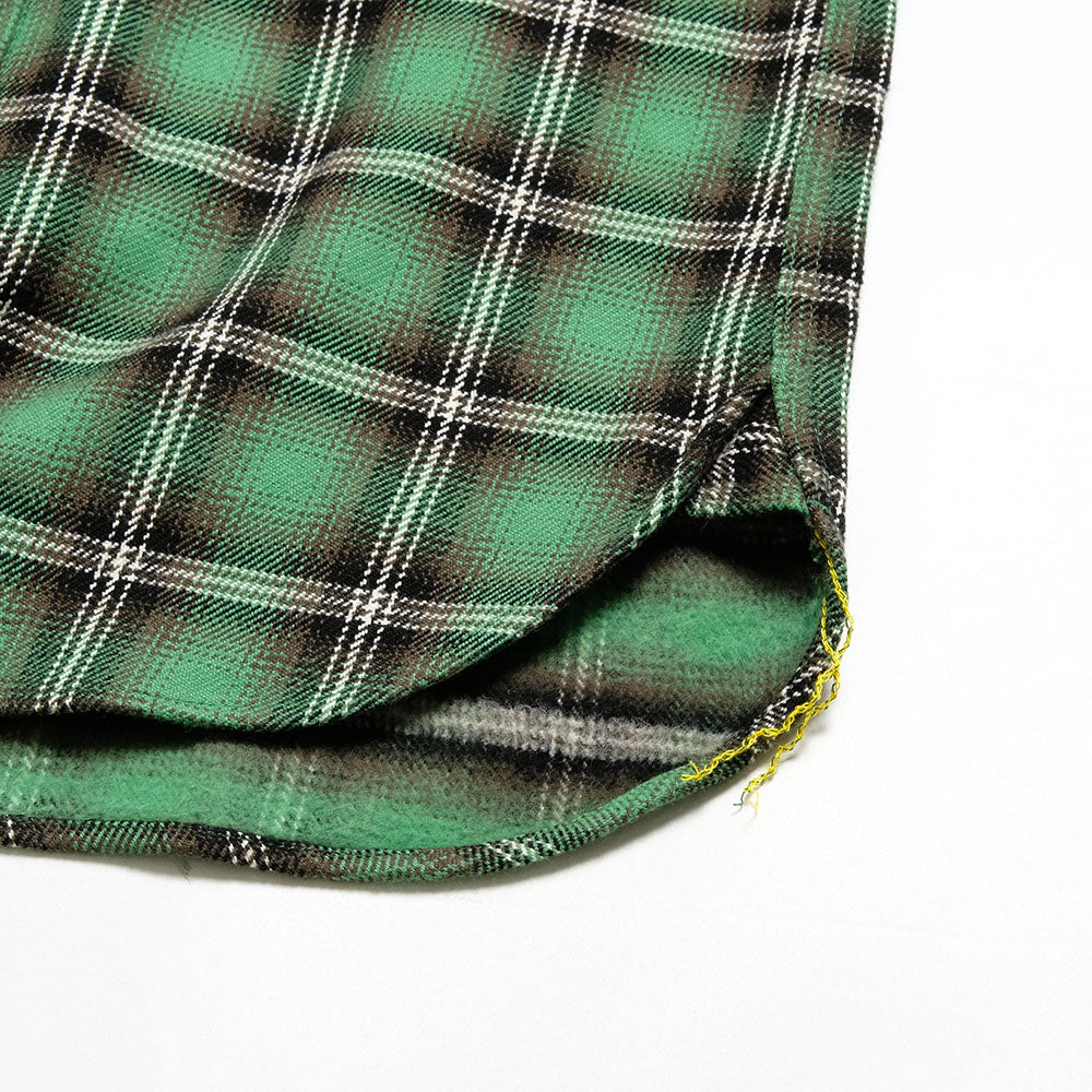 IRON HEART - UHF WORK SHIRT - GREEN CHECK - IHSH-406