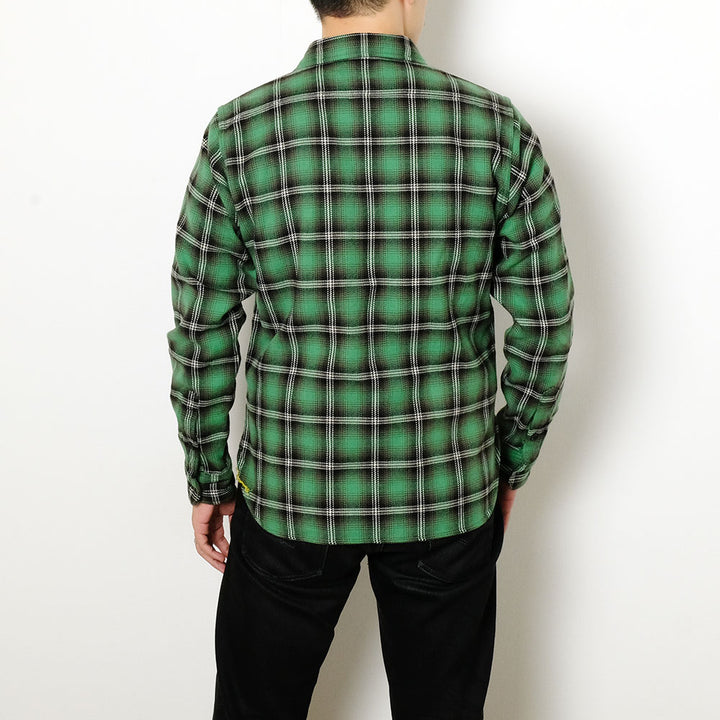 IRON HEART - UHF WORK SHIRT - GREEN CHECK - IHSH-406