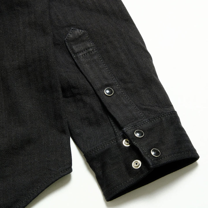 IRON HEART - HERRINGBONE C.P.O SHIRT - IHSH-410
