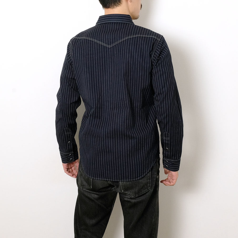 IRON HEART - 8.5oz Herringbone Stripe Western Shirt - IHSH-424