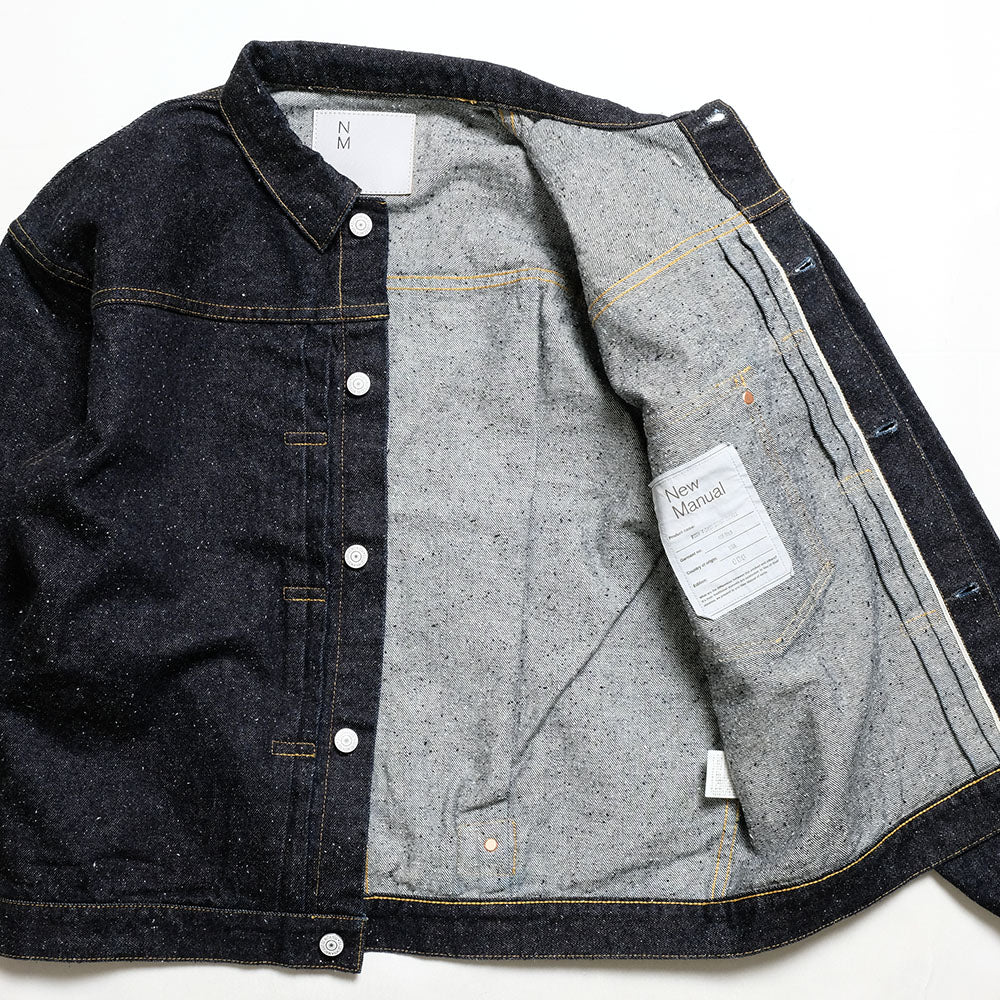 New Manual - #001 T-BACK DENIM JACKET ONE-WASHED - JK-YY-0001