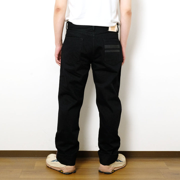 MOMOTARO JEANS - #100 CLASSIC STRAIGHT 15.7oz BLACK - Zip-Fly - MMJZ1101