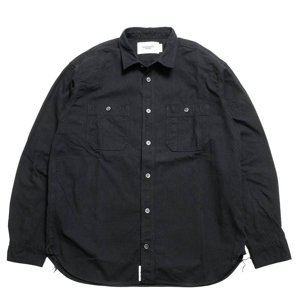MOMOTARO JEANS - SASHIKO L/S SHIRT - MMLS6005