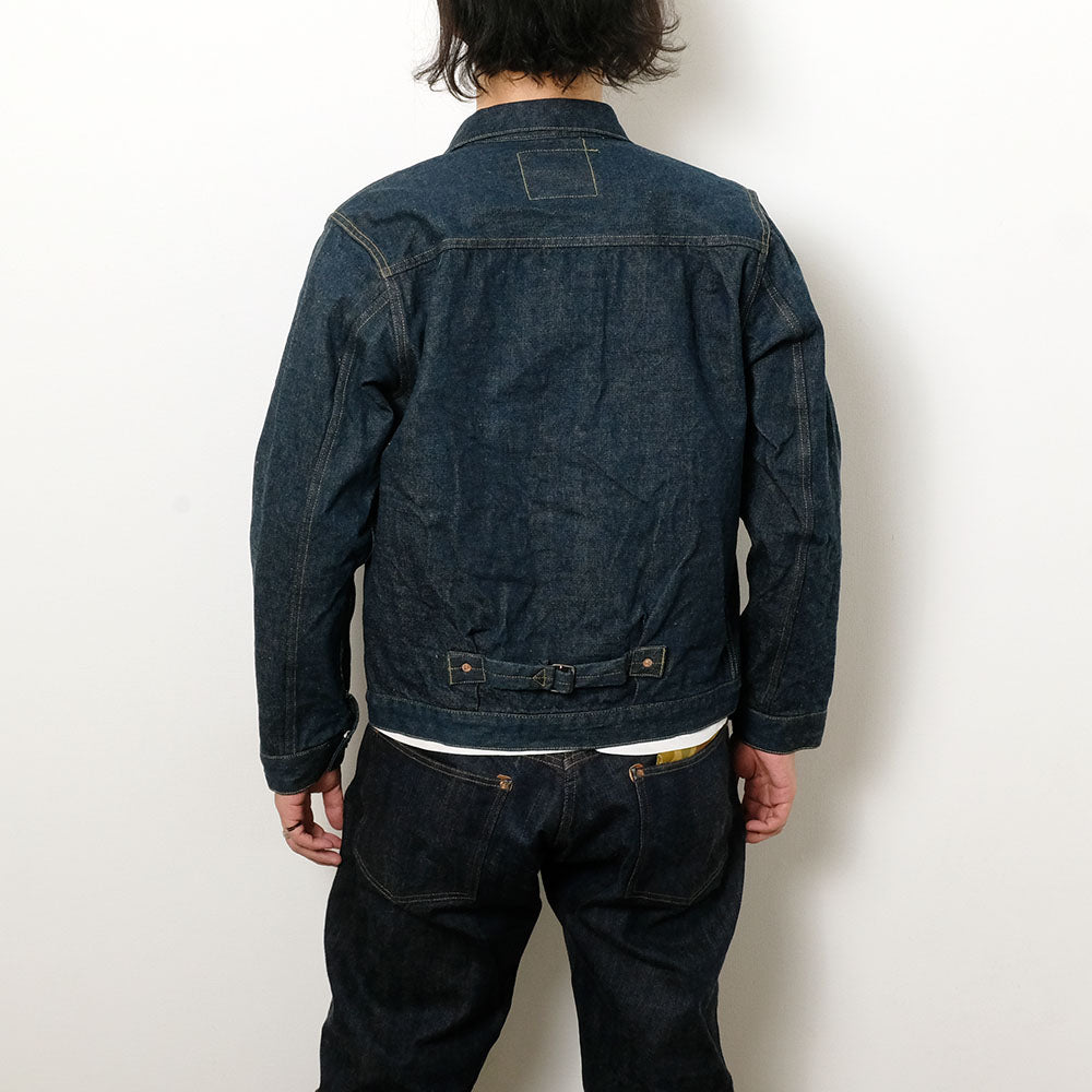 ONI DENIM - 15oz Ishikawa-dai Denim - 1st Type Denim Jacket Long - ONI-01507LIS