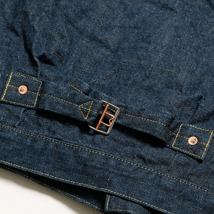 ONI DENIM - 15oz Ishikawa-dai Denim - 1st Type Denim Jacket Long - ONI-01507LIS