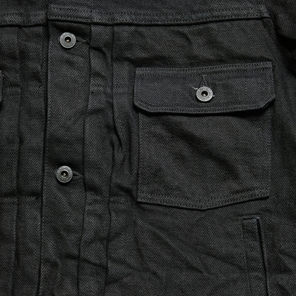 ONI DENIM - 20oz ONI Secret Black Denim 2nd Type Denim Jacket - ONI-02516PZR