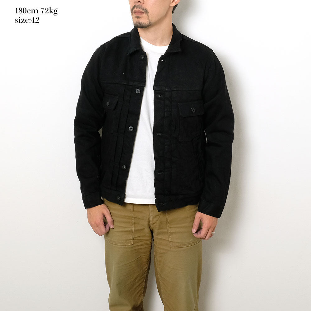 ONI DENIM - 20oz ONI Secret Black Denim 2nd Type Denim Jacket - ONI-02516PZR