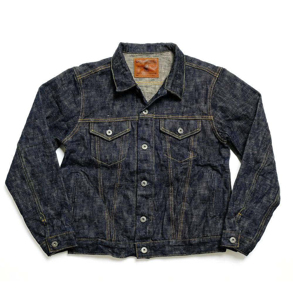 ONI DENIM - 17oz. ONI KASURI DENIM - 3rd Type Denim Jacket - ONI-02527PKA