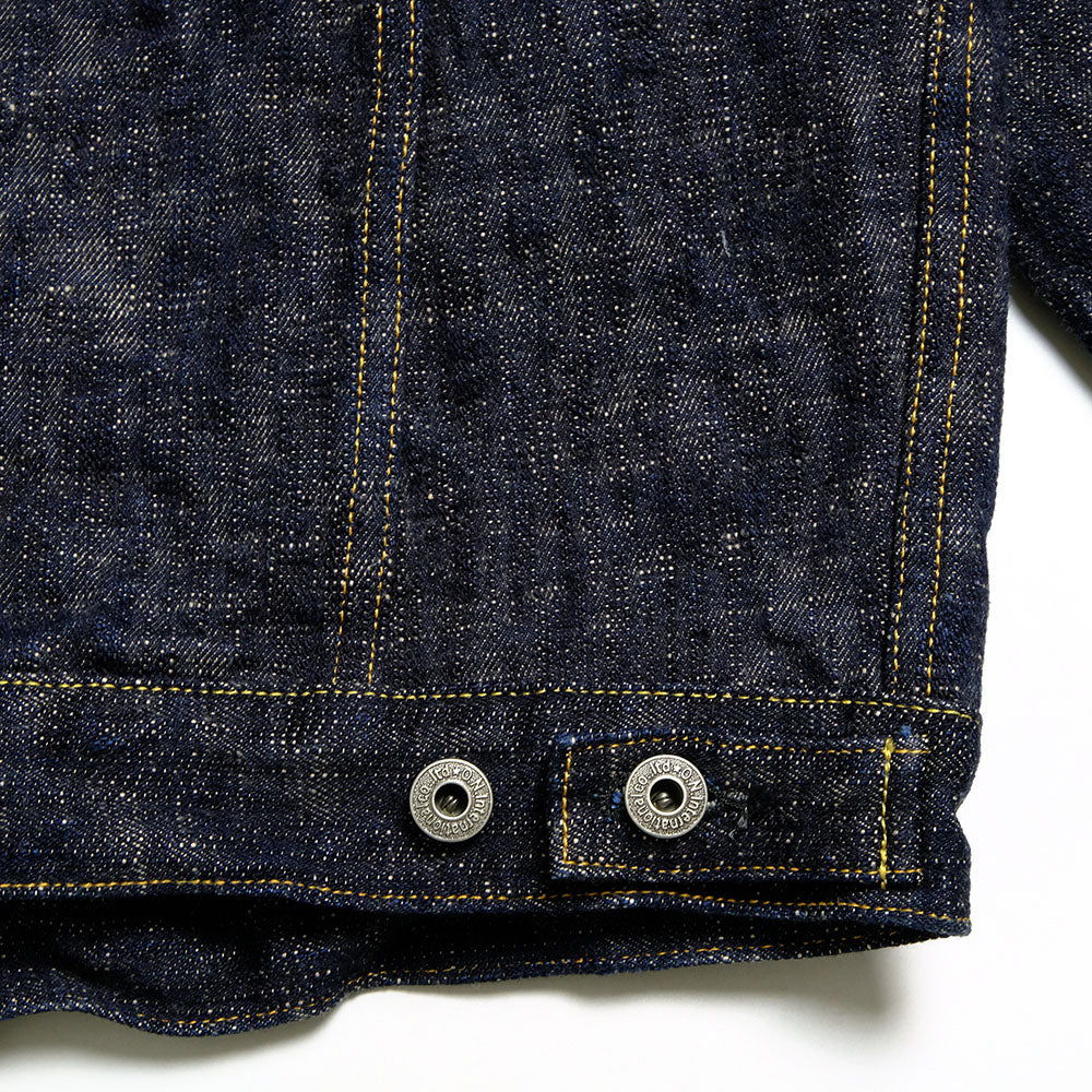 ONI DENIM - 17oz. ONI KASURI DENIM - 3rd Type Denim Jacket - ONI-02527PKA