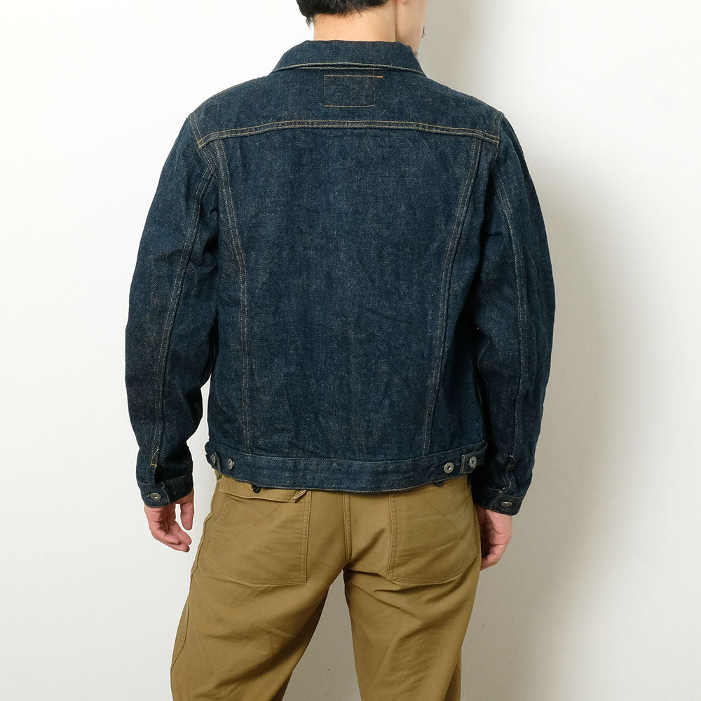 ONI DENIM - 20oz Secret Denim 歌舞伎耳 (緯糸ベージュ) - 3rd Type Denim Jacket - ONI-02527PKA-BEG