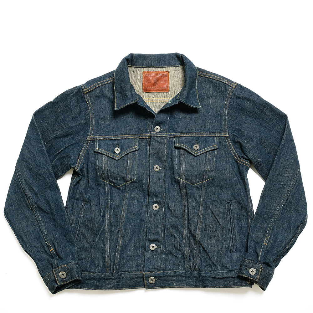 ONI DENIM - 20oz Secret Denim 歌舞伎耳 (緯糸ベージュ) - 3rd Type Denim Jacket - ONI-02527ZPKA-BEG