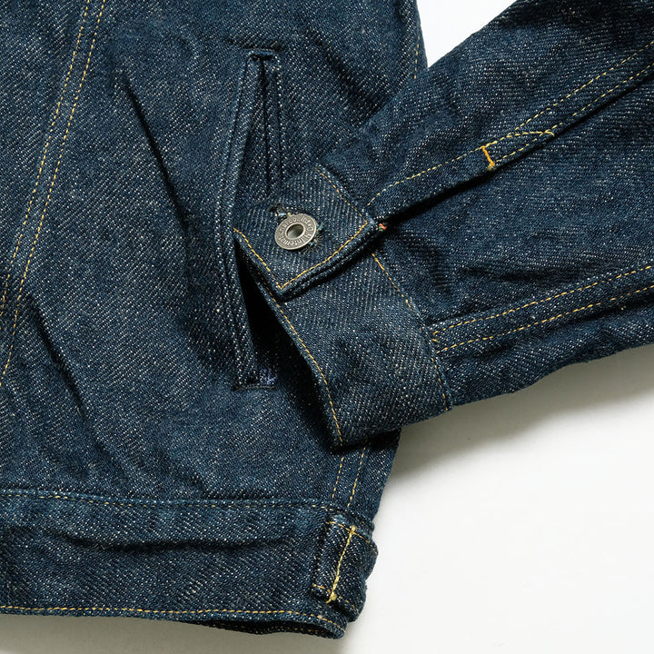 ONI DENIM - 20oz Secret Denim 歌舞伎耳 (緯糸ベージュ) - 3rd Type Denim Jacket - ONI-02527PKA-BEG
