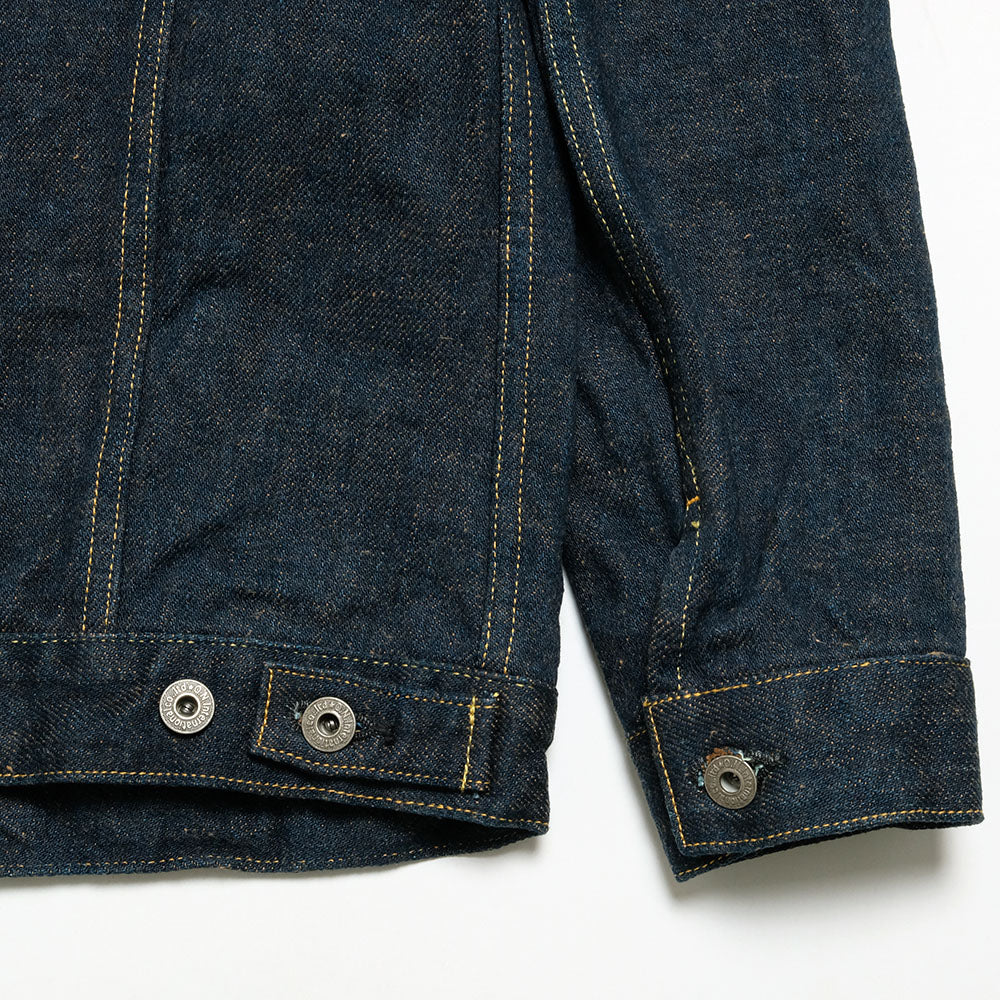 ONI DENIM - 20oz Secret Denim 歌舞伎耳 (緯糸柿渋色) - 3rd Type Denim Jacket - ONI-02527PKA-KBR
