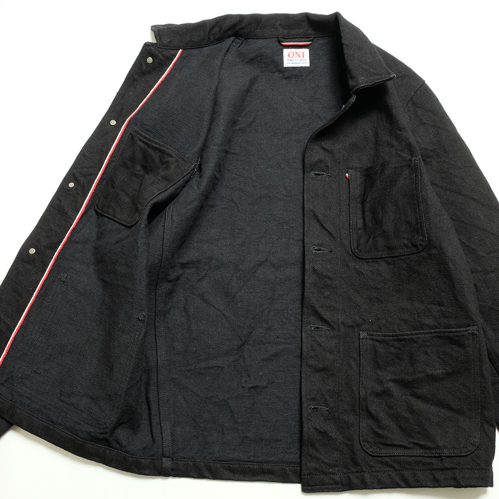 ONI DENIM - Coveralls 20oz Secret Black Denim - 鬼秘 - ONI-03502ZR