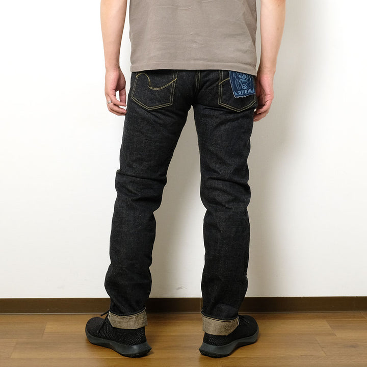 ONI DENIM - Regular Rise Neat Straight - 14oz. Indigo x Beige ONI Denim - 青鬼 - ONI-246-14