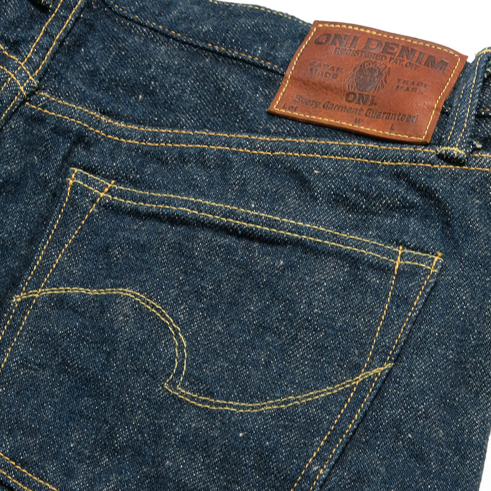 ONI DENIM - Regular Rise Neat Straight - 20oz Secret Denim - 歌舞伎耳 (緯糸ベージュ) - ONI-246ZRKA