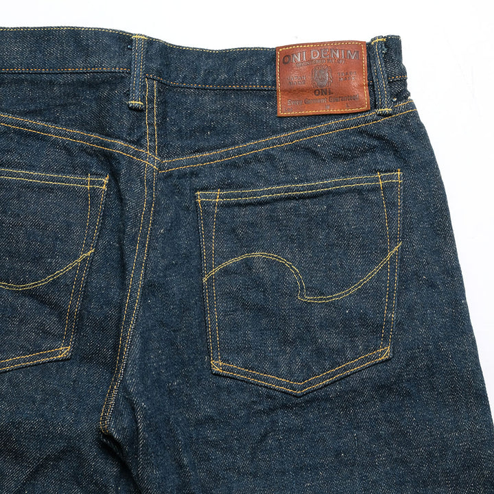 ONI DENIM - Regular Rise Neat Straight - 20oz Secret Denim - 歌舞伎耳 (緯糸ベージュ) - ONI-246ZRKA