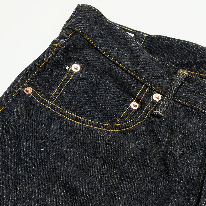 ONI DENIM - Relax Tapered - 14oz. Indigo x Beige ONI Denim - 青鬼 - ONI-622-14