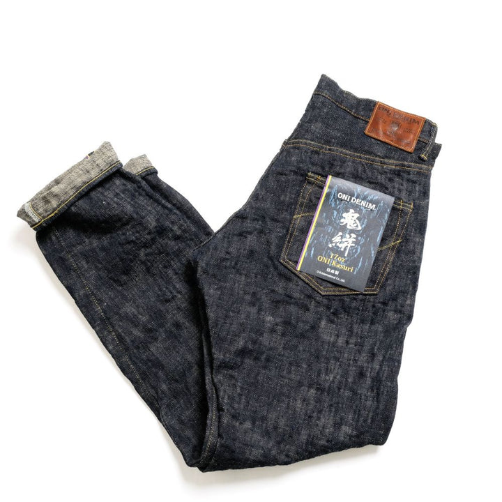ONI DENIM - High Rise Relax Tapered - 17oz. ONI KASURI DENIM - ONI-902KA