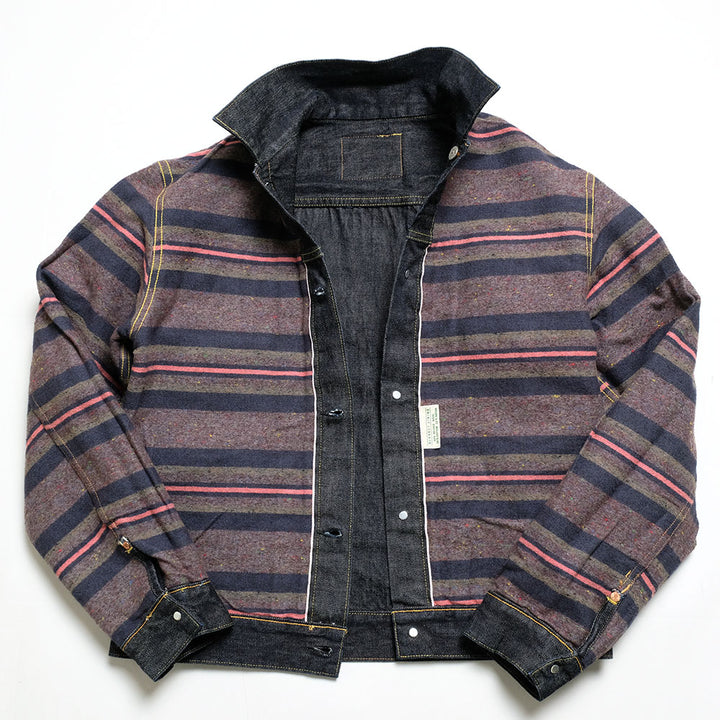 SUGAR CANE - 14.25oz. DENIM BLANKET LINED JACKET - SC15210