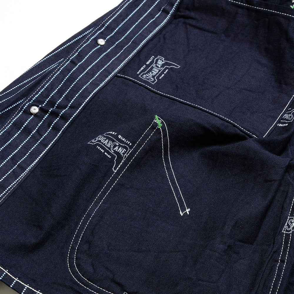 SUGAR CANE - 9oz. WABASH STRIPE WORK COAT - SC15658