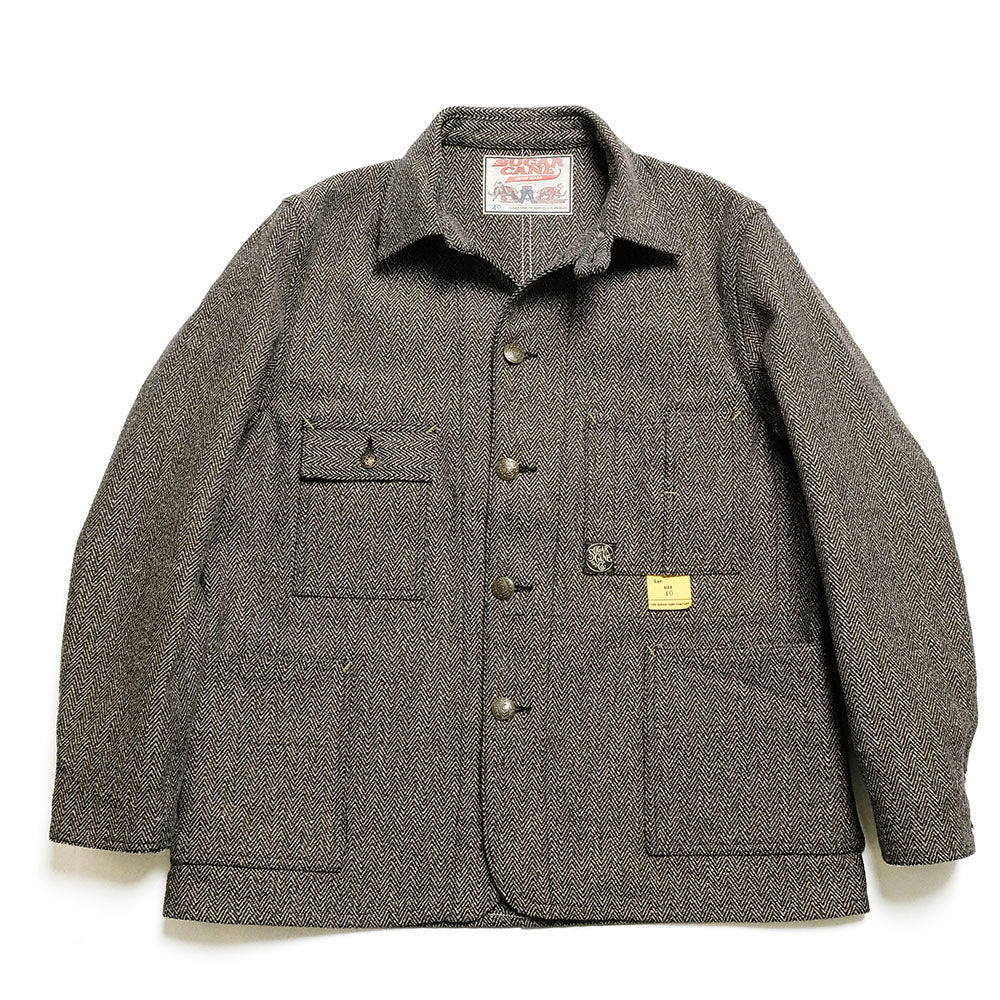 SUGAR CANE - FICTION ROMANCE - 16.7oz. INDIGO TWEED WORK COAT - SC15835