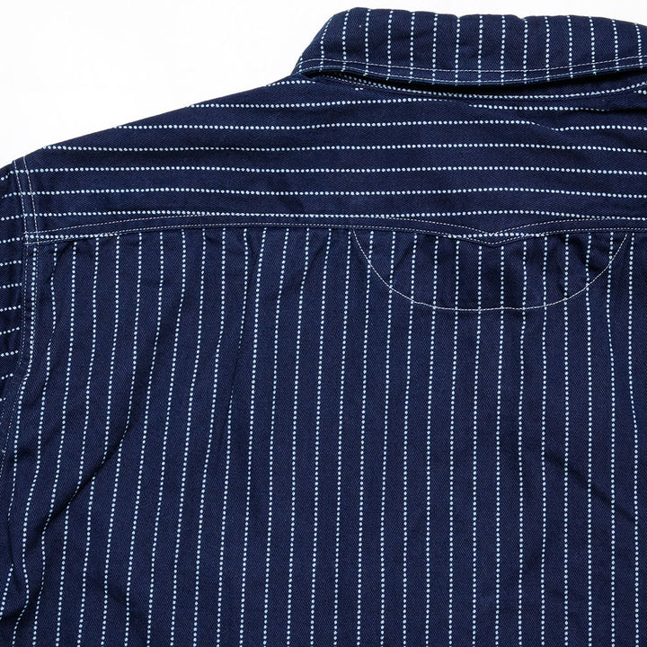 Sugar Cane - Fiction Romance 8.5oz. Wabash Stripe S/S Work Shirt - SC36267A