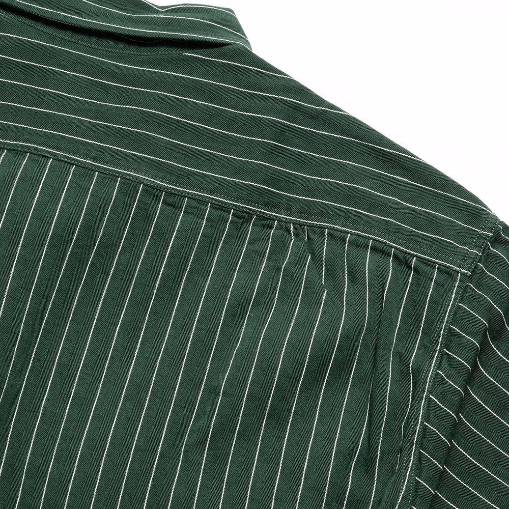 SUGAR CANE - COKE STRIPE S/S WORK SHIRT - SC38699