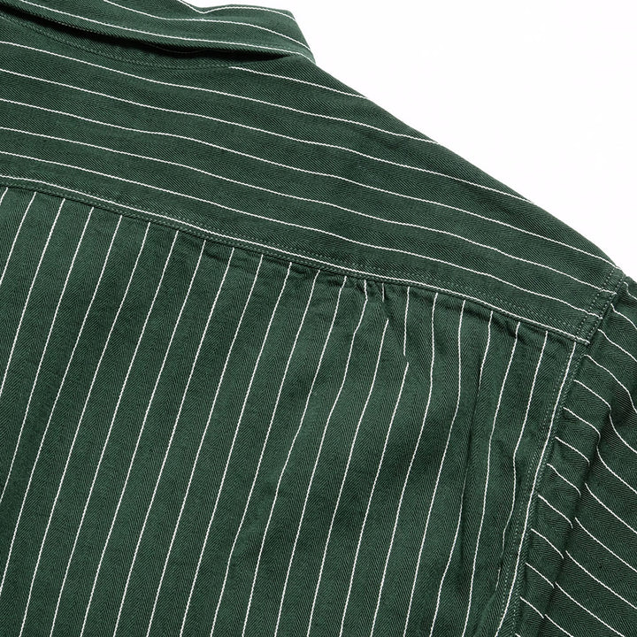 SUGAR CANE - COKE STRIPE S/S WORK SHIRT - SC38699