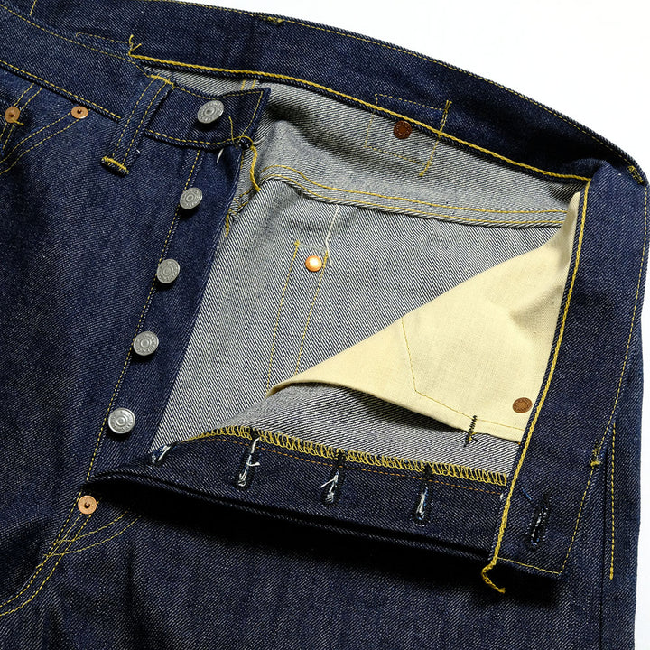 SUGAR CANE Super - Denim -  Collectibles #05 14.25oz. BLUE DENIM WAIST OVERALLS - 1942 - MODEL - SC49005