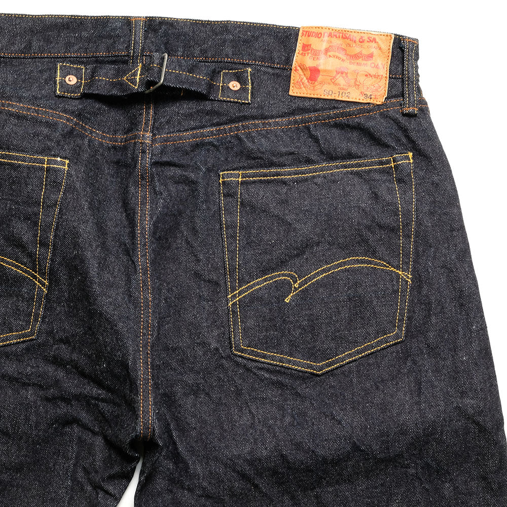 STUDIO D’ARTISAN - 15oz Cinch-Back Jeans Loose Straight - SD-102CB