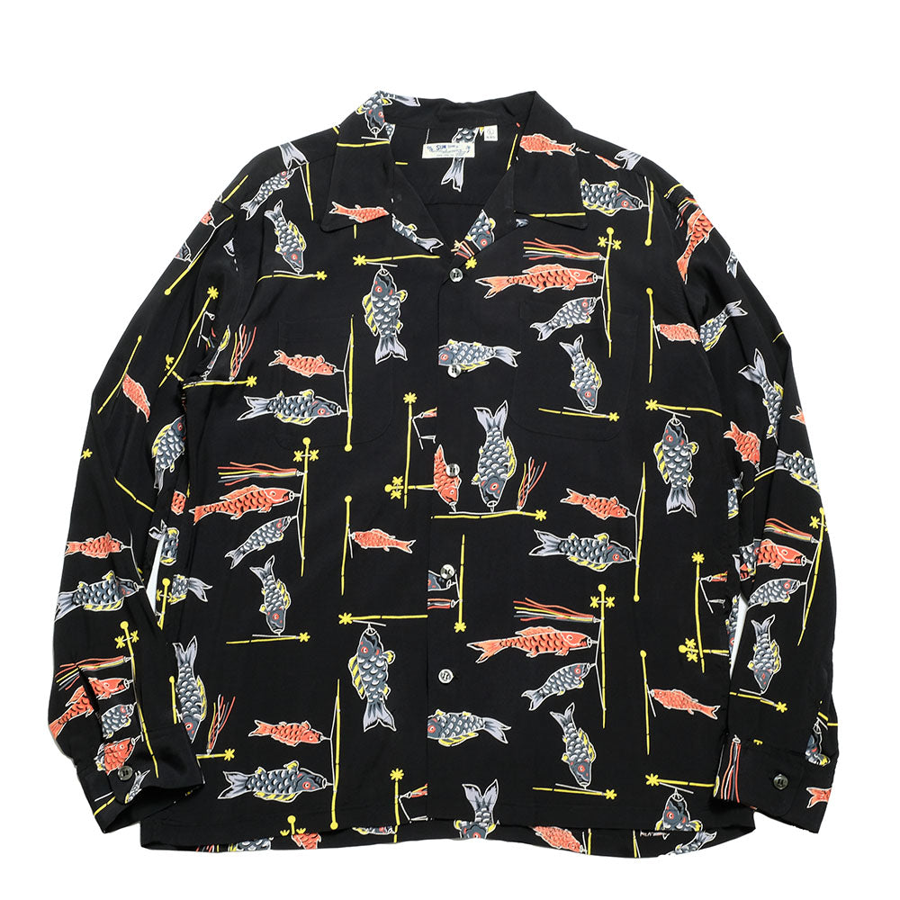 SUN SURF - HINOYA EXCLUSIVE - L/S RAYON HAWAIIAN SHIRT - KOINOBORI - SS29349HY