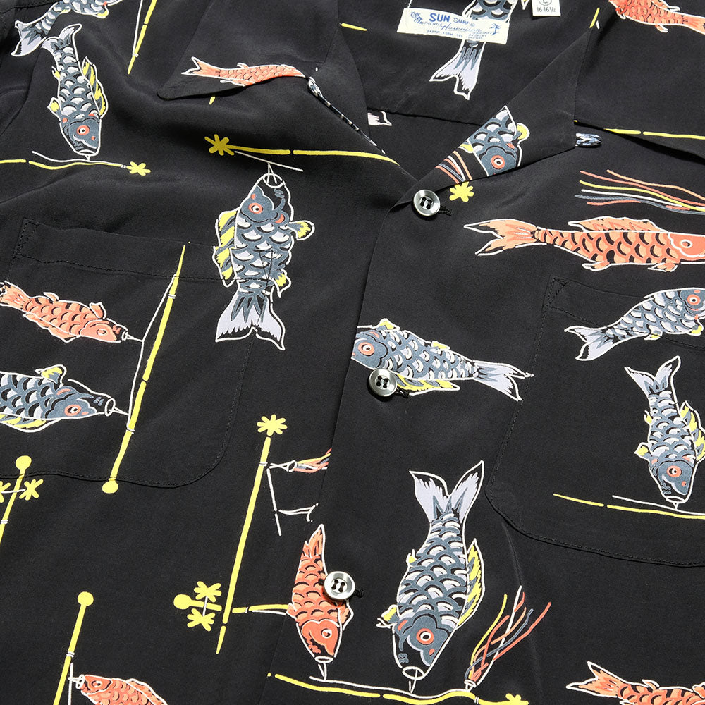 SUN SURF - HINOYA EXCLUSIVE - L/S RAYON HAWAIIAN SHIRT - KOINOBORI - SS29349HY