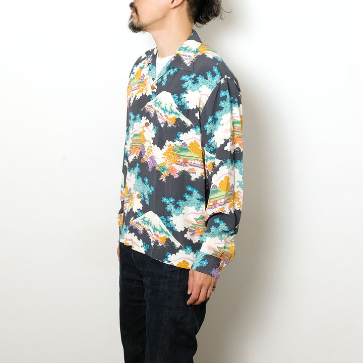 SUN SURF - STORE LIMITED - L/S RAYON HAWAIIAN SHIRT - ANCIENT CAPITAL - SS39618LS