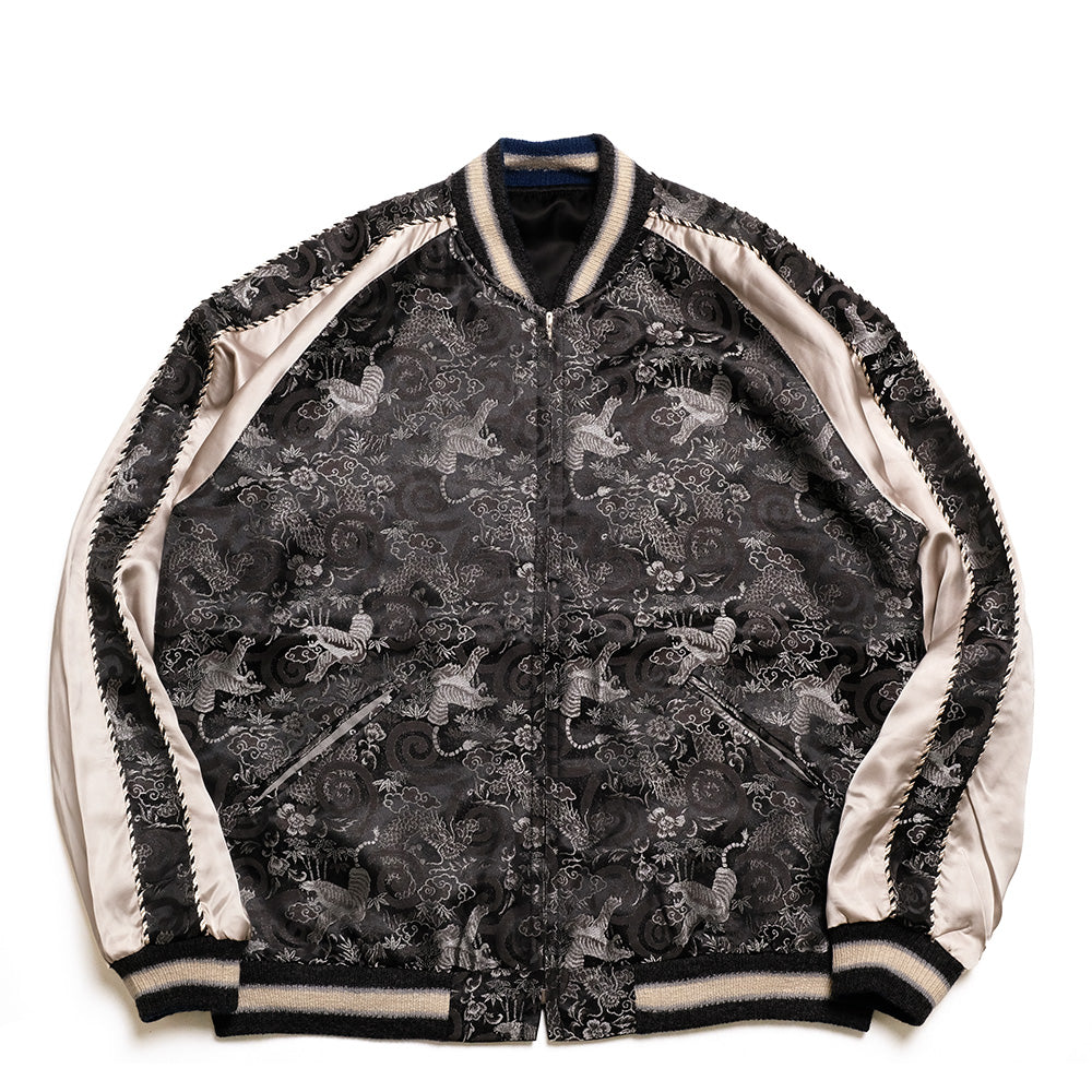 TAILOR TOYO - Early 1950s Style Rayon Brocade × Acetate Souvenir Jacket - TOYO ENTERPRISE 60th Anniversary Special Edition - TIGER & DRAGON (BROCADE) × EAGLE - TT15717-119