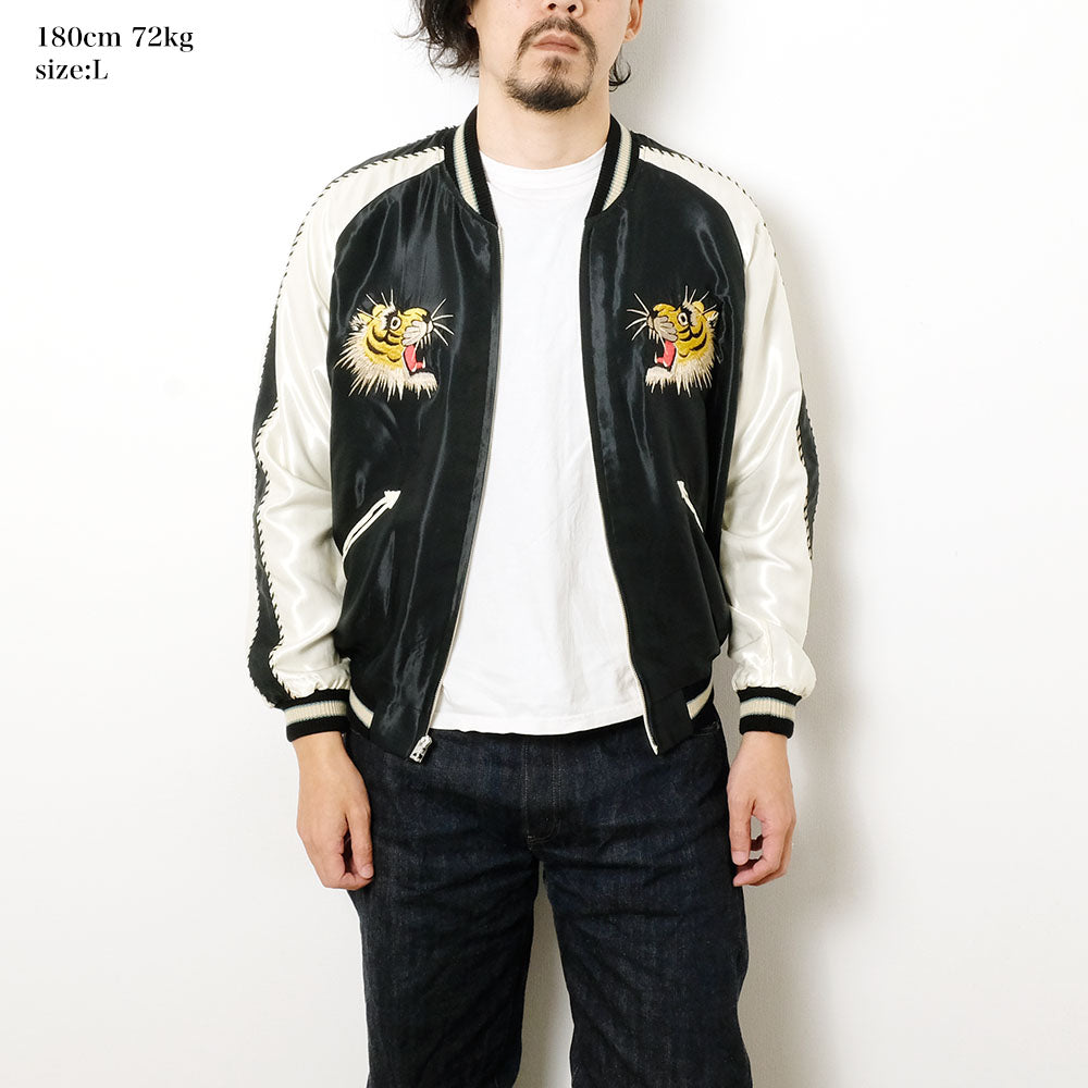 TAILOR TOYO - Acetate Souvenir Jacket - ROARING TIGER × BLACK DRAGON - TT15877-119