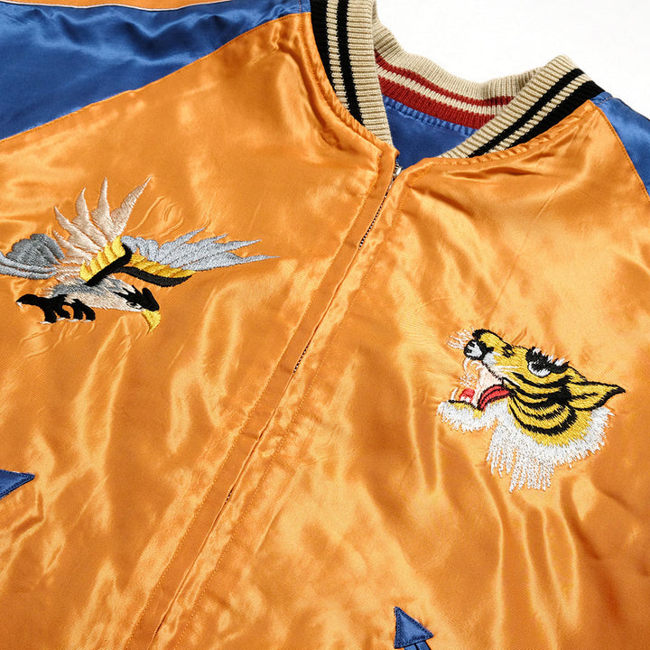 TAILOR TOYO - Acetate Souvenir Jacket - TIGER HEAD × JAPAN MAP - TT15877-125