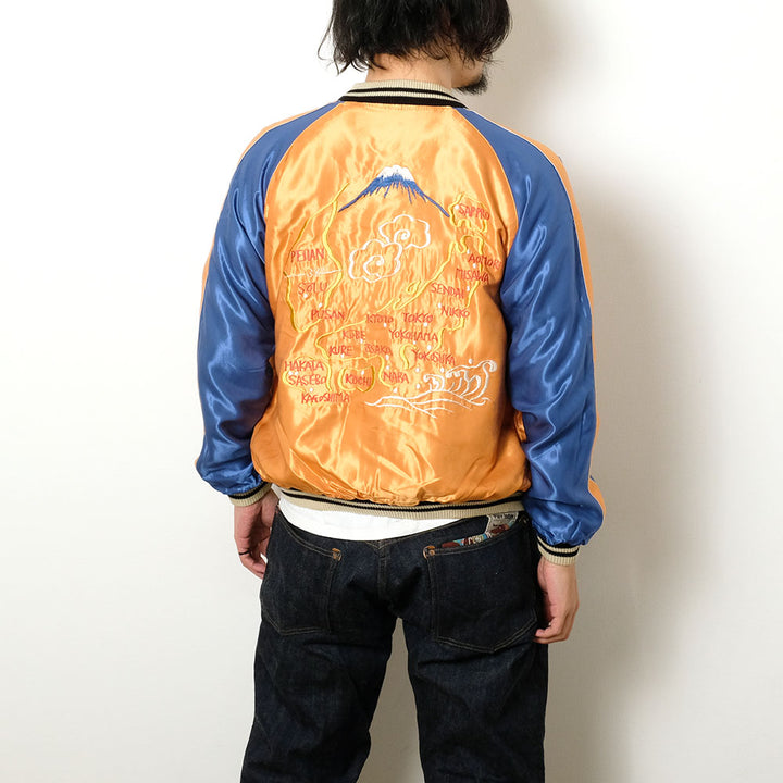 TAILOR TOYO - Acetate Souvenir Jacket - TIGER HEAD × JAPAN MAP - TT15877-125