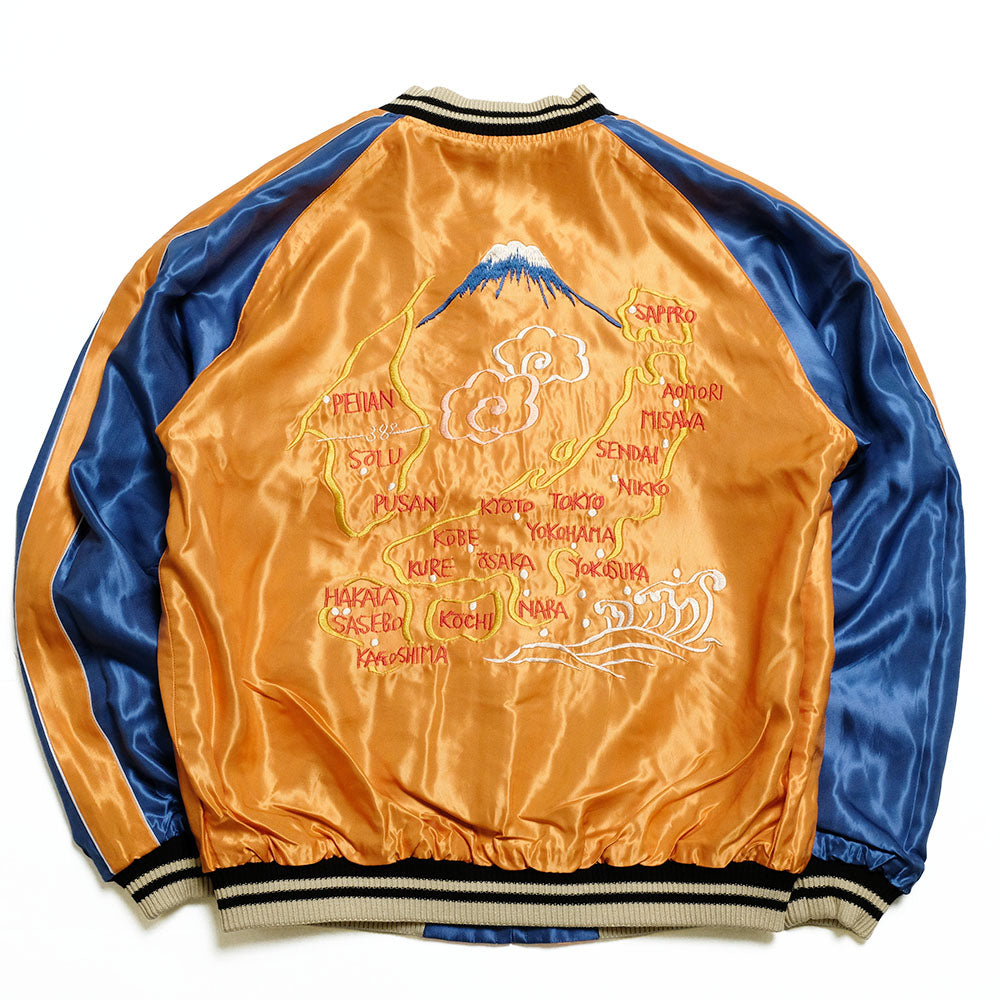 TAILOR TOYO - Acetate Souvenir Jacket - TIGER HEAD × JAPAN MAP - TT15877-125