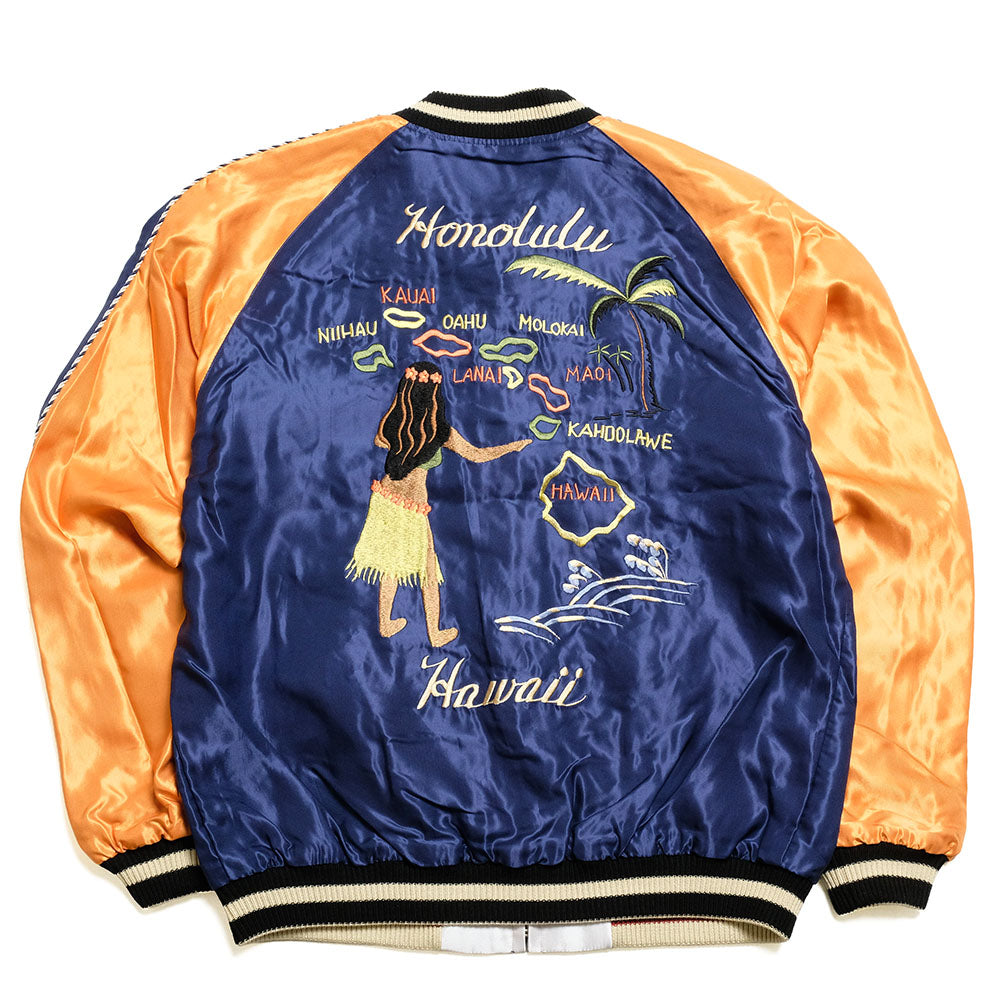 TAILOR TOYO - Acetate Souvenir Jacket - HAWAII MAP × DRAGON & TIGER - TT15877-128