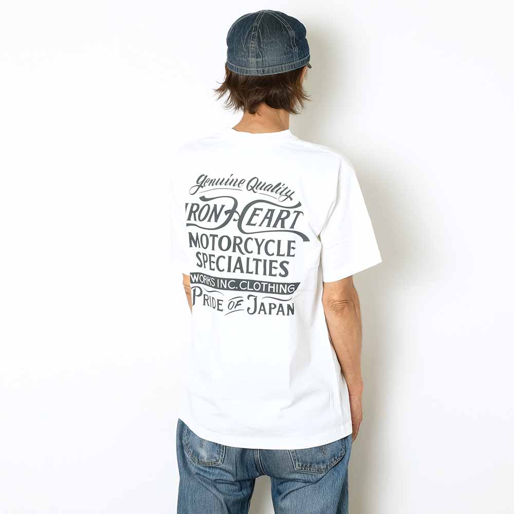 IRON HEART - 7.5oz HEAVY BODY PRINT T-SHIRT - MOTORCYCLE SPECIALTIES - IHT-2505